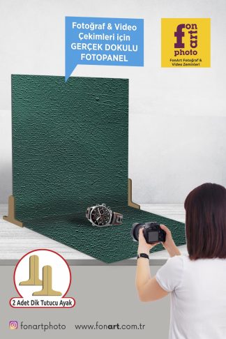 2210 / Gerçek Dokulu / Fotoğraf Çekim Paneli  2 adet + 2 adet Dik Tutucu Ayak ( Dokulu zemin ürünlerimiz ile kombinasyon yapılabilir )