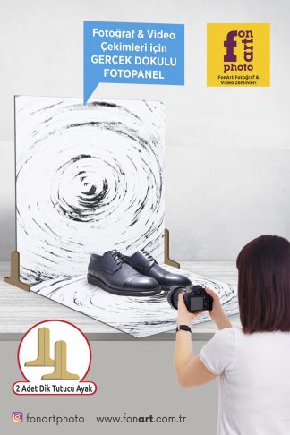 2219  /  Gerçek Dokulu / Fotoğraf Çekim Paneli 2 adet + Dik Tutucu Ayak 2 adet ( Dokulu zemin ürünlerimiz ile kombinasyon yapılabilir )