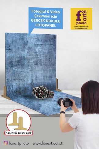 2230  / Gerçek Dokulu /  Fotoğraf Çekim Paneli 2 adet + Dik Tutucu Ayak 2 adet ( Dokulu zemin ürünlerimiz ile kombinasyon yapılabilir )