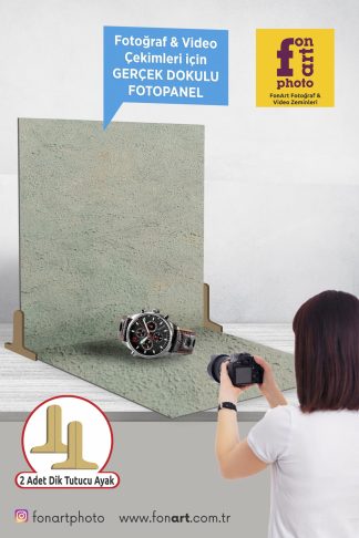 2231  /  Gerçek Dokulu / Fotoğraf Çekim Paneli 2 adet + Dik Tutucu Ayak 2 adet  ( Dokulu zemin ürünlerimiz ile kombinasyon yapılabilir )