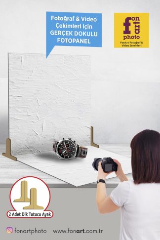 2233  /   Gerçek Dokulu / Fotoğraf Çekim Paneli 2 adet + Dik Tutucu Ayak 2 adet ( Dokulu zemin ürünlerimiz ile kombinasyon yapılabilir )