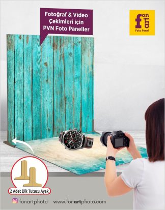 PNL-0033  2 adet Fotoğraf Çekim Paneli + 2 adet Dik Tutucu Ayak