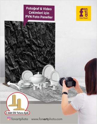PNL-0035  2 adet Fotoğraf Çekim Paneli + 2 adet Dik Tutucu Ayak