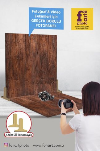 2201 / Gerçek Dokulu / 2 adet Fotoğraf Çekim Paneli + 2 adet Dik Tutucu Ayak ( Dokulu zemin ürünlerimiz ile kombinasyon yapılabilir )