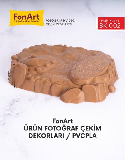 Ürün Fotoğraf Çekim Dekoru / BK 002 / Koyu Kahve - Görsel 2