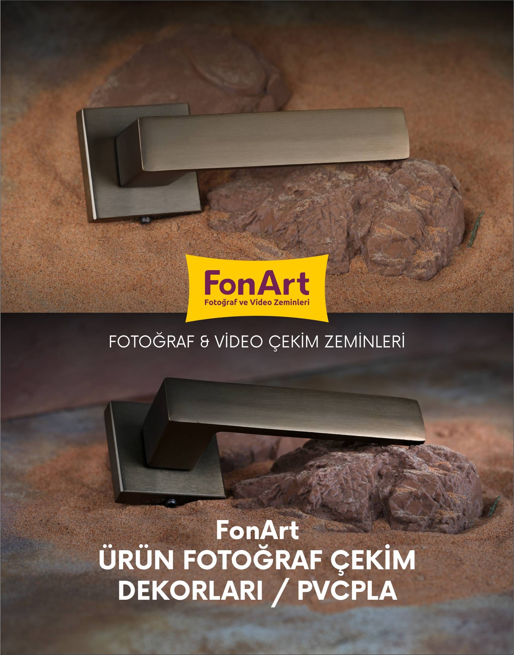 Ürün Fotoğraf Çekim Dekoru / BK 001 / Koyu Kahve - Görsel 4