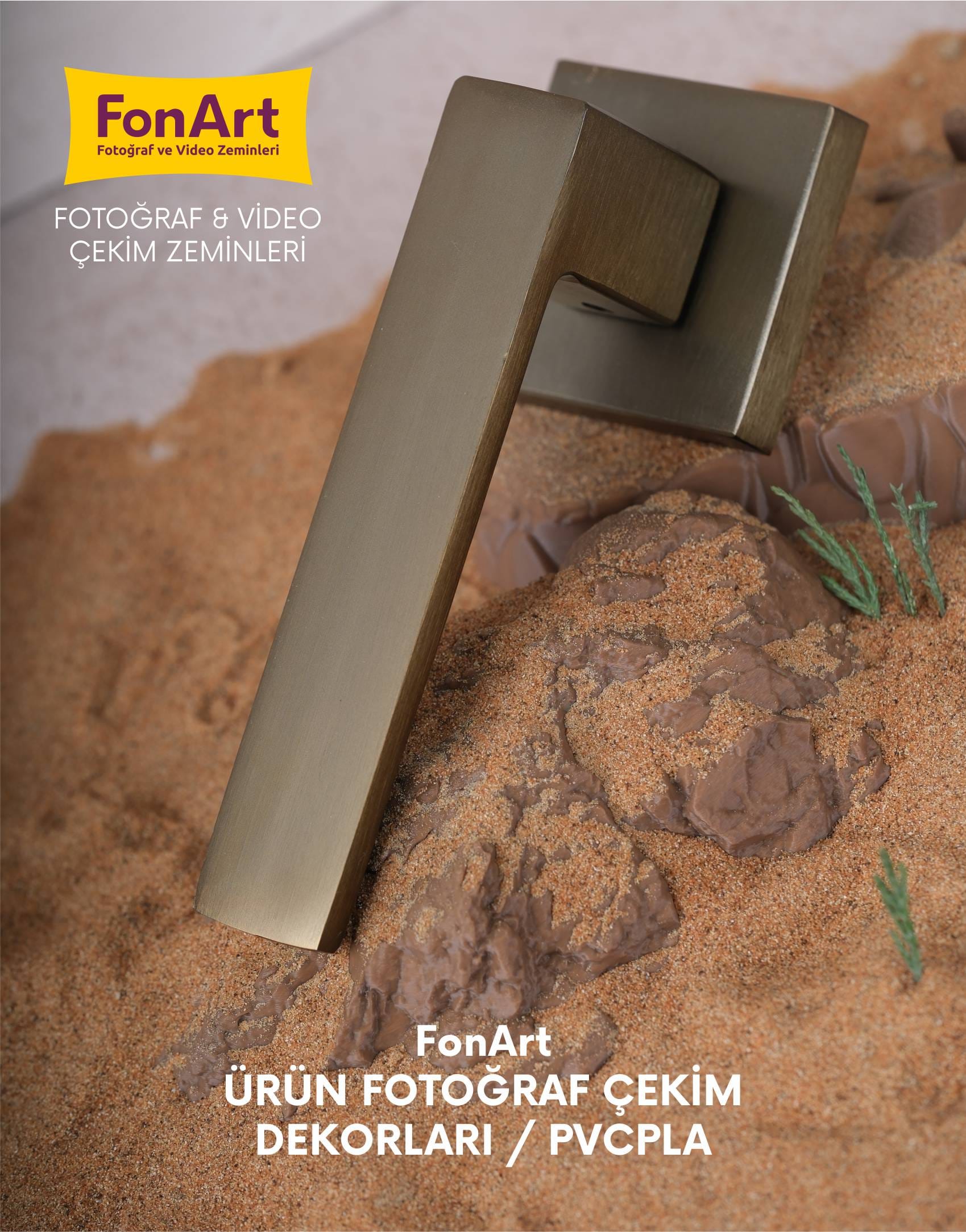 Ürün Fotoğraf Çekim Dekoru / BK 001 / Koyu Kahve - Görsel 6