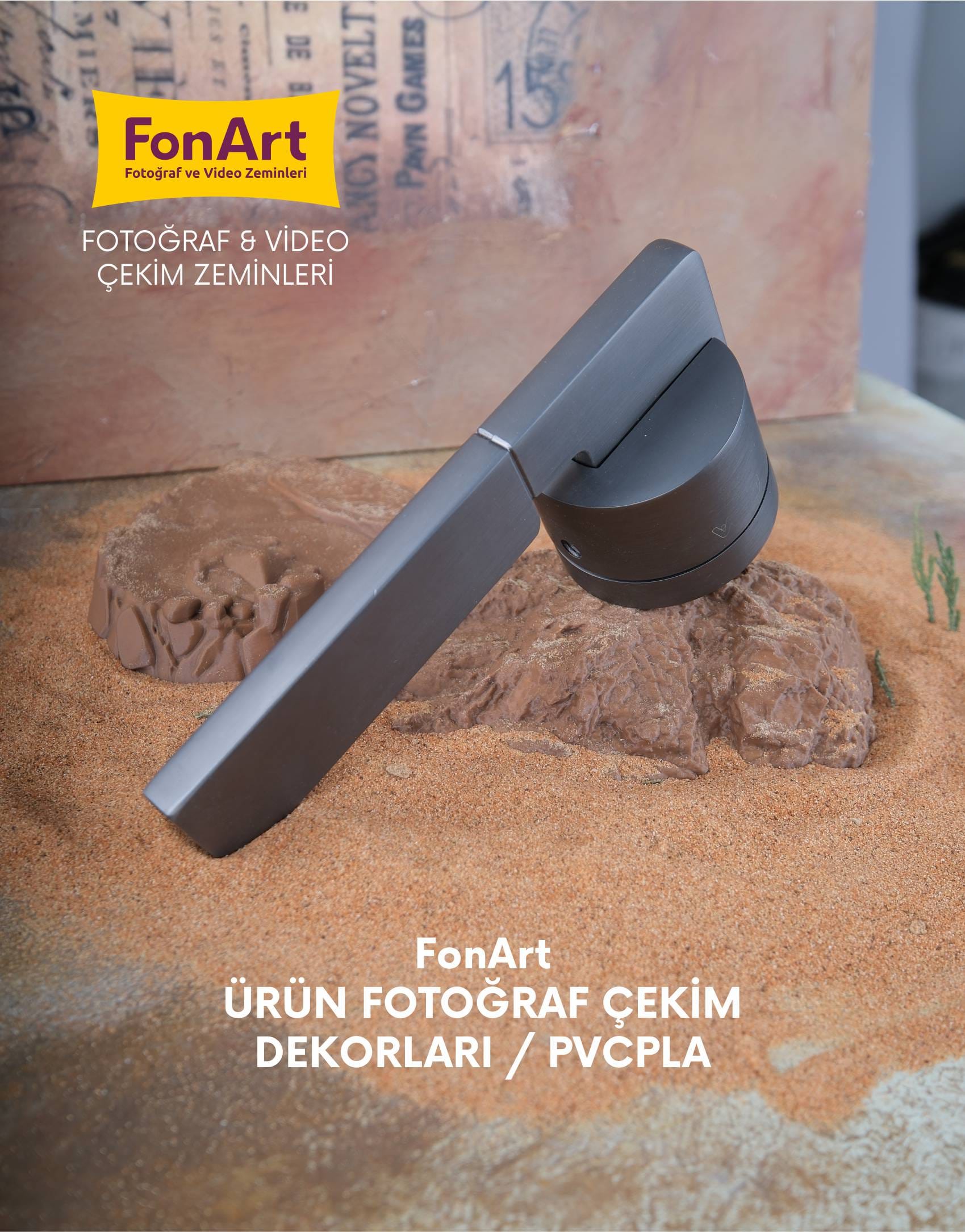 Ürün Fotoğraf Çekim Dekoru / BK 001 / Koyu Kahve - Görsel 7
