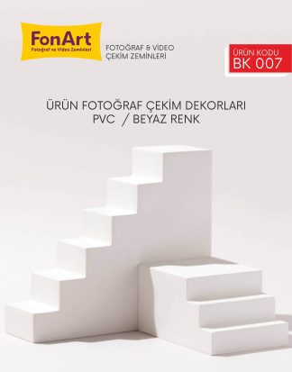 Ürün Fotoğraf Çekim Dekoru / BK 007 / Beyaz Renk / Photo Backdrop