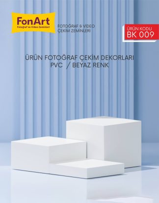 Ürün Fotoğraf Çekim Dekoru / BK 009 / Beyaz Renk / Photo Backdrop