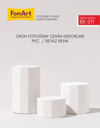 Ürün Fotoğraf Çekim Dekoru / BK 011 / Beyaz Renk / Photo Backdrop