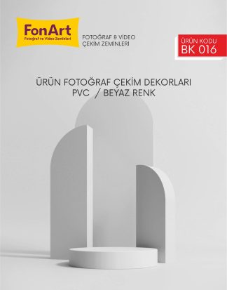 Ürün Fotoğraf Çekim Dekoru / BK 016 / Beyaz Renk / Photo Backdrop